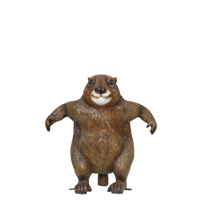 Strong Groundhog Life Size Statue