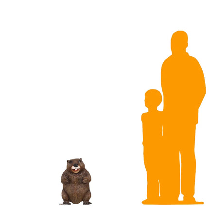 Chunky Groundhog Life Size Statue LM Treasures - T
