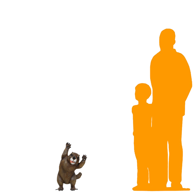 Wild Groundhog Life Size Statue