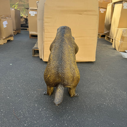 Groundhog Standing Life Size Statue