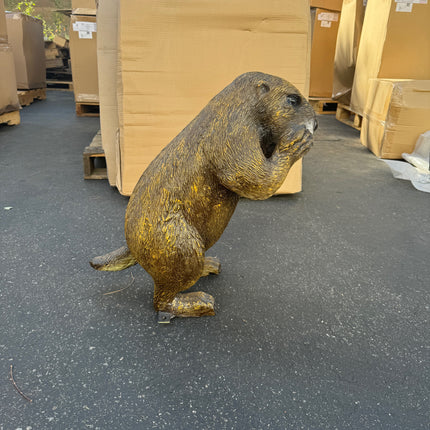 Groundhog Standing Life Size Statue