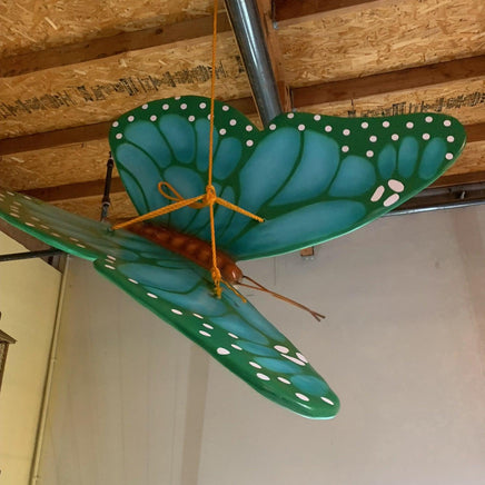 Cyan Butterfly Insect Over Sized Statue - LM Treasures 