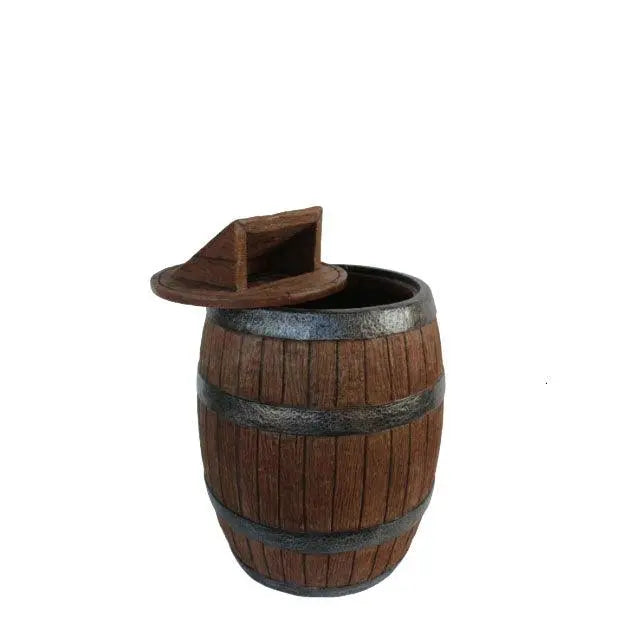 Barrel Trash Can Life Size Statue LM Treasures - T