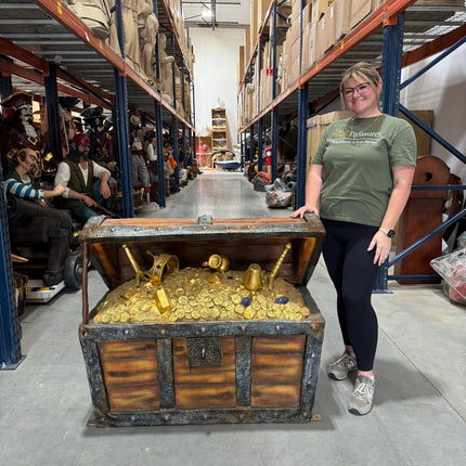 Treasure Chest Life Size Statue