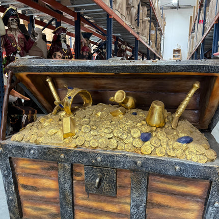 Treasure Chest Life Size Statue