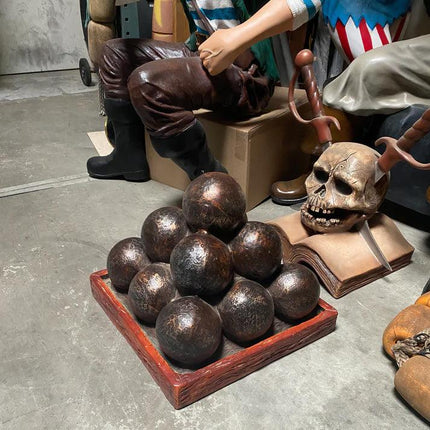 Cannon Balls Life Size Statue - LM Treasures 
