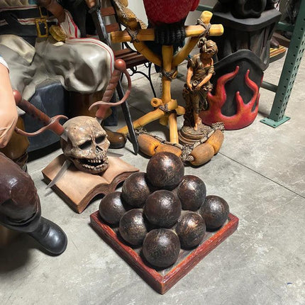 Cannon Balls Life Size Statue - LM Treasures 