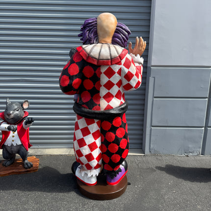 Jester Clown With Doll Life Size Statue