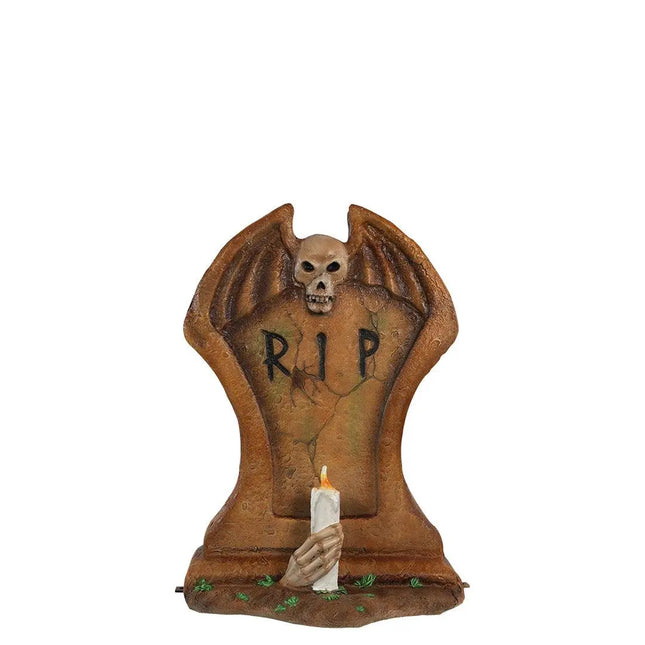Gravestone One Candle Life Size Statue LM Treasures - T