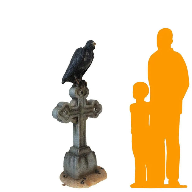 Graveyard Cross Life Size Statue LM Treasures - T