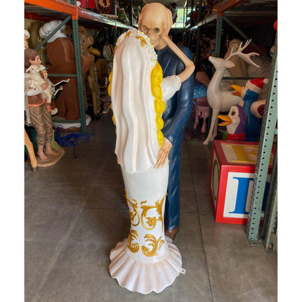 Married Skeletons Life Size Statue - LM Treasures 