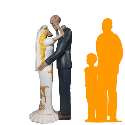 Married Skeletons Life Size Statue - LM Treasures 