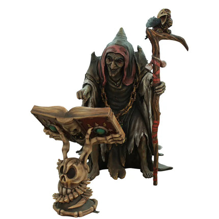 Wicked Witch with Spell Book Life Size Statue