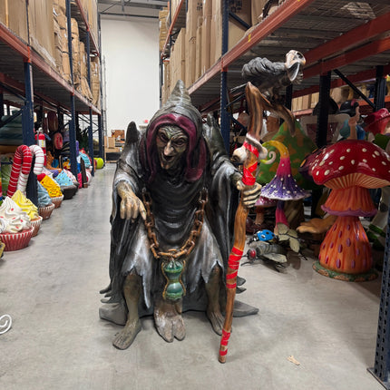 Wicked Witch with Crow Life Size Statue LM Treasures - T