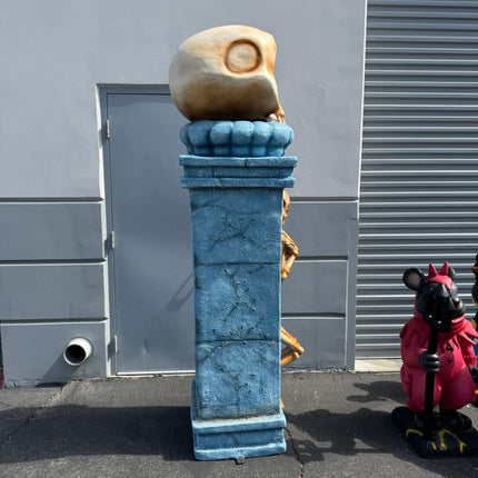Skeleton Pillar Life Size Statue
