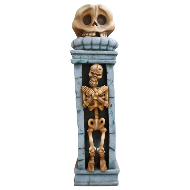 Skeleton Pillar Life Size Statue