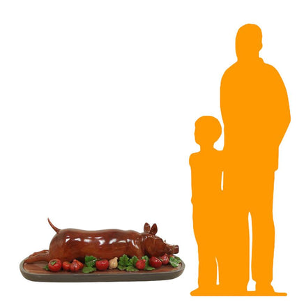 Pig Roasted Statue On Platter - LM Treasures 