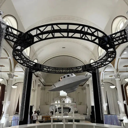 6ft UFO Alien Spaceship Chandelier Hanging Sci-Fi Light Prop