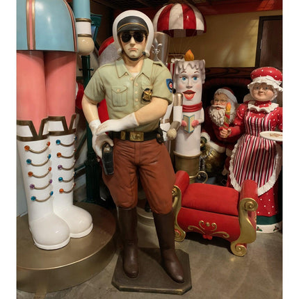 Policeman Highway Patrol Life Size Statue - LM Treasures 