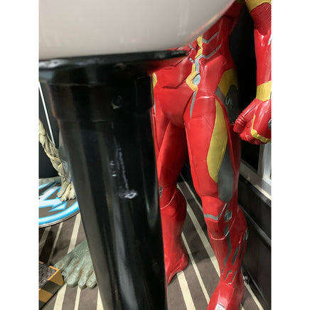 Spider Man on Light Post Life Size Statue w/ Working Light - LM Treasures 