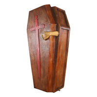 Coffin With Hand Life Size Statue - LM Treasures 