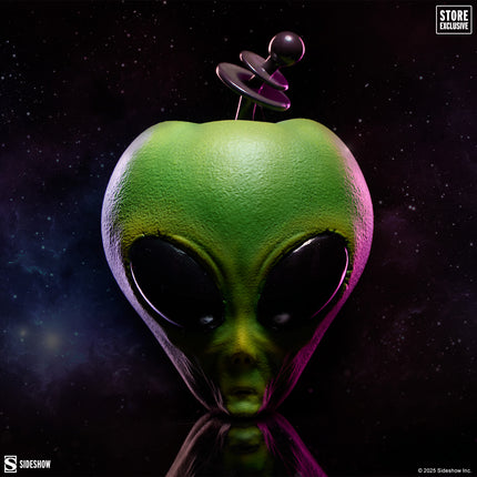 Small Green Alien Apple Table Top Statue Sideshow