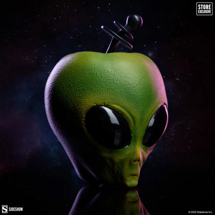 Small Green Alien Apple Table Top Statue Sideshow