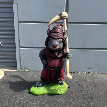 Grim Reaper Mouse Halloween Statue