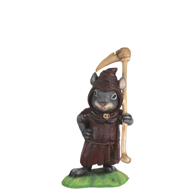 Grim Reaper Mouse Halloween Statue