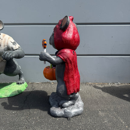 Red Riding Hood Mouse Halloween Statue