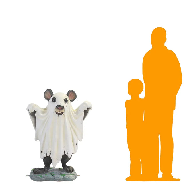 Ghost Mouse Halloween Statue LM Treasures - T