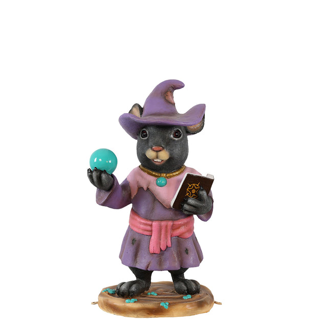Witch Mouse Halloween Statue
