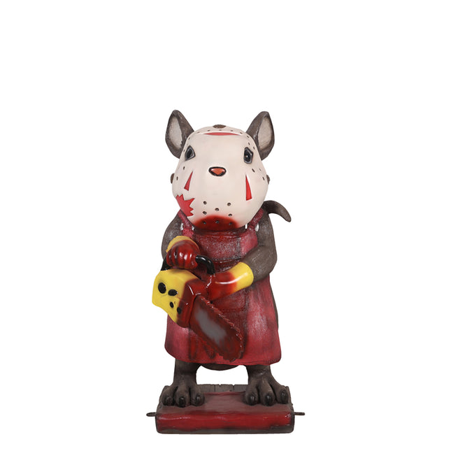 Killer Chainsaw Mouse Halloween Statue