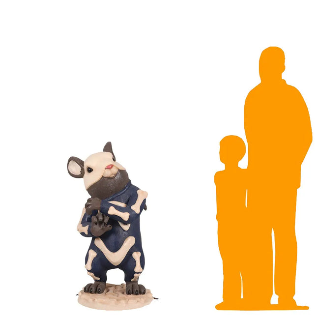 Skeleton Mouse Halloween Statue LM Treasures - T