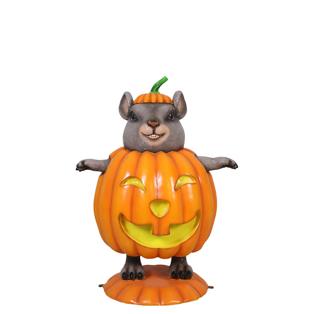 Pumpkin Mouse Halloween Statue