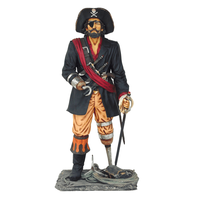 Pirate Captain Hook Life Size Statue - LM Treasures 
