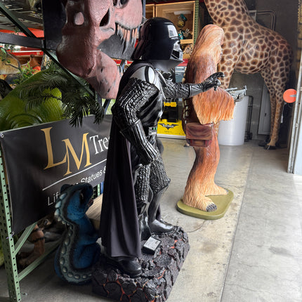 Star Wars Darth Vader Anakin Skywalker Life Size Statue Light Up Disney