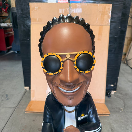 Snoop Dogg In Black Sweatsuit Corona Bobblehead Statue