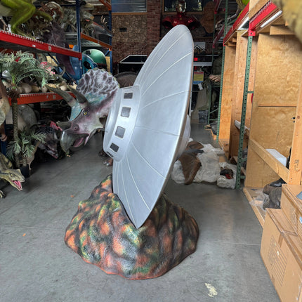 Crashed Alien Space Ship UFO 6ft Statue LM Treasures - A