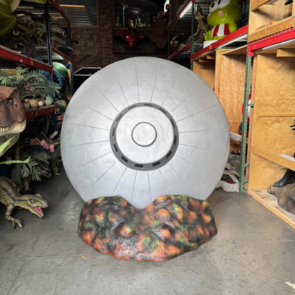 Crashed Alien Space Ship UFO 6ft Statue LM Treasures - A
