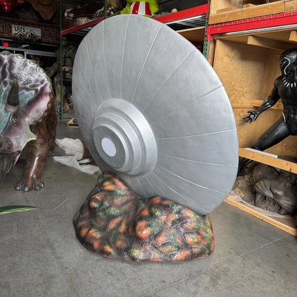 Crashed Alien Space Ship UFO 6ft Statue LM Treasures - A