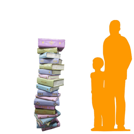 Alice Stack of 20 Decorative Books Life Size Statue