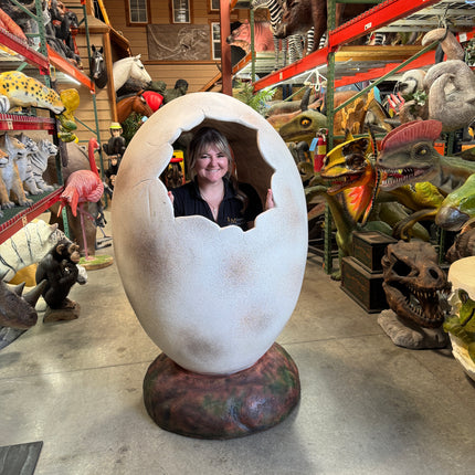 Large Dinosaur Egg Photo Op Life Size Statue