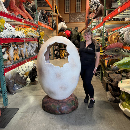 Large Dinosaur Egg Photo Op Life Size Statue