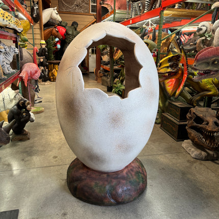 Large Dinosaur Egg Photo Op Life Size Statue