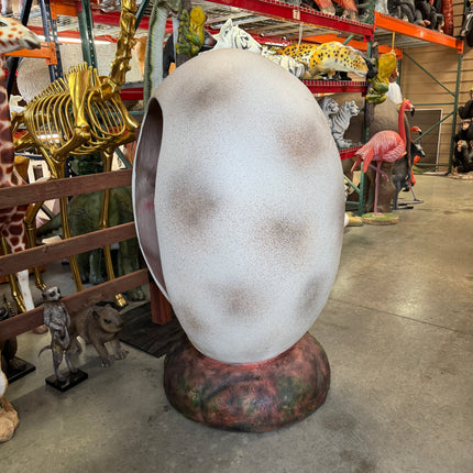 Large Dinosaur Egg Photo Op Life Size Statue