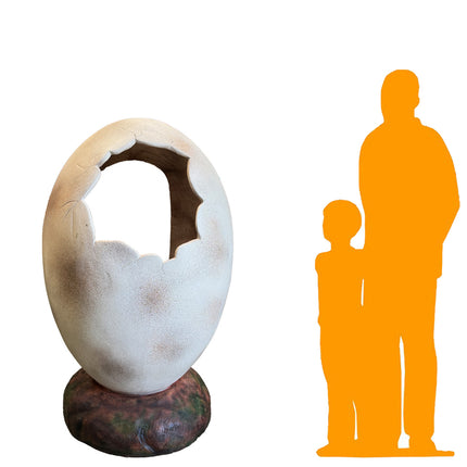 Large Dinosaur Egg Photo Op Life Size Statue