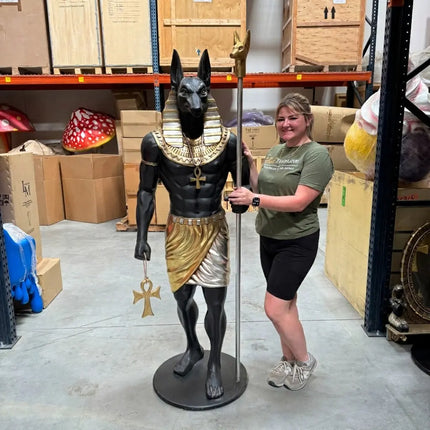 Egyptian Anubis Life Size Statue LM Treasures - H
