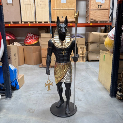 Egyptian Anubis Life Size Statue LM Treasures - H