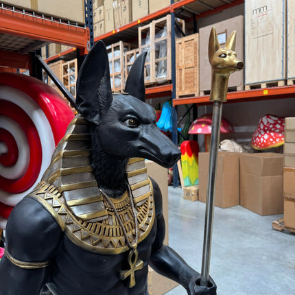 Egyptian Anubis Life Size Statue LM Treasures - H